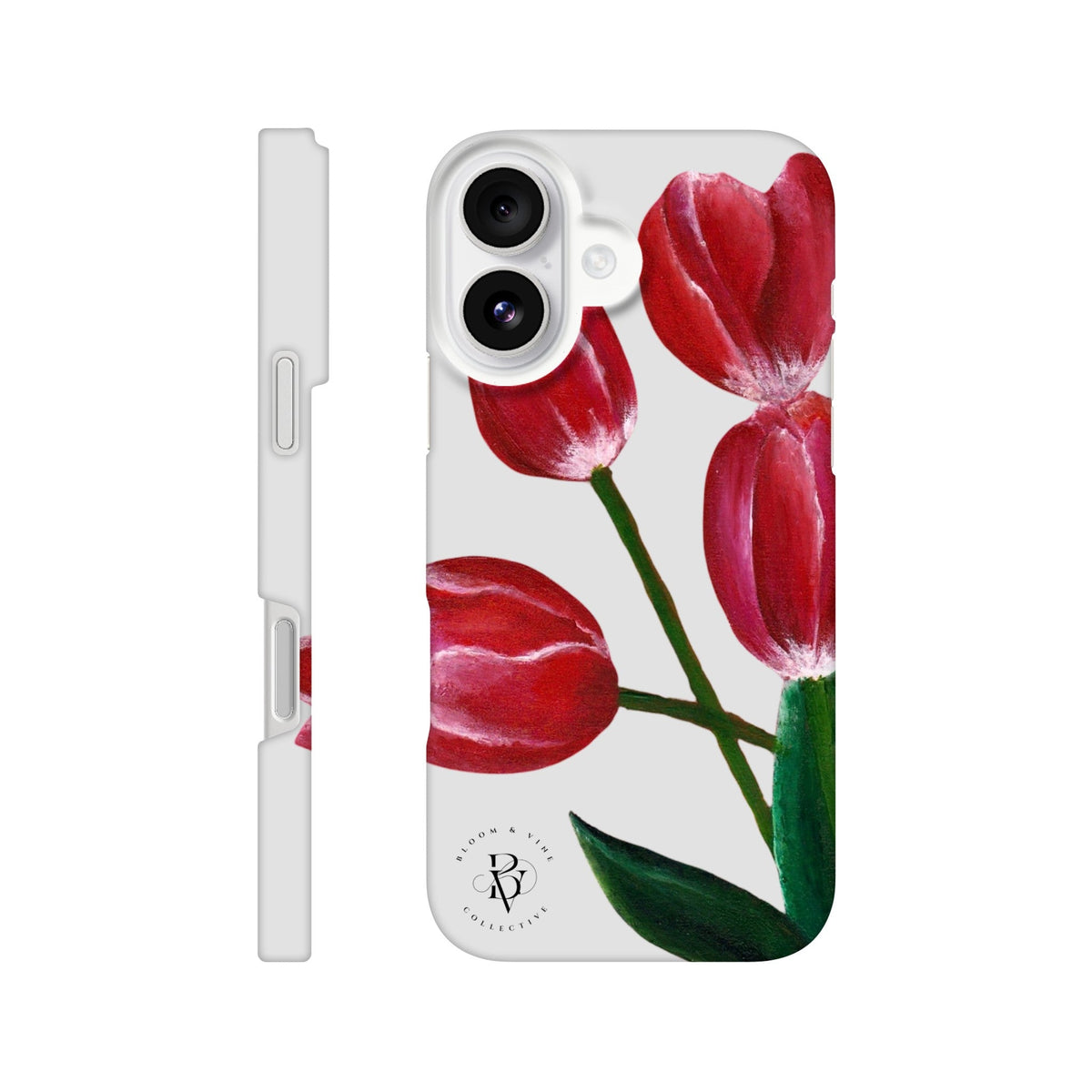 Tulip floral Slim phone case by Ullah Arts