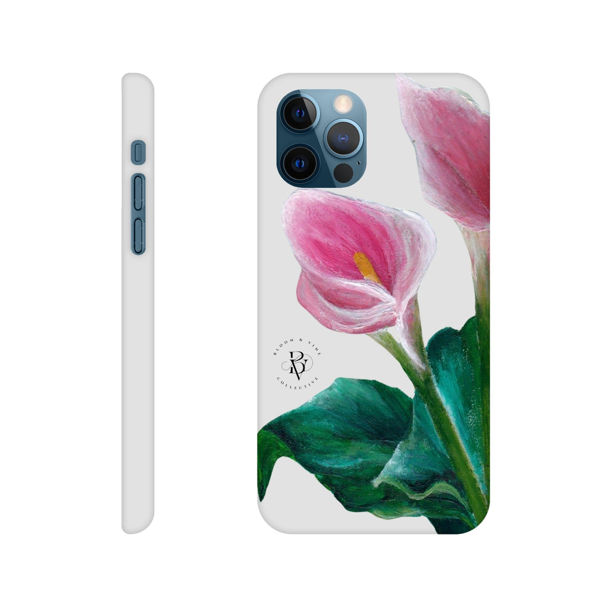 Cala Lilly floral Slim phone case by Ullah Arts