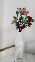 Everlasting Bloom | Beaded Roses & Stargazer Lily