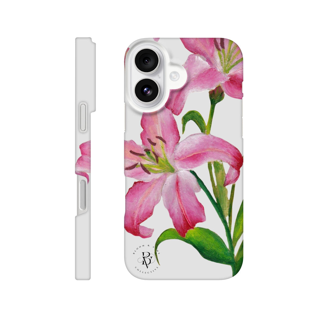 Lilly floral Slim phone case by Ullah Arts