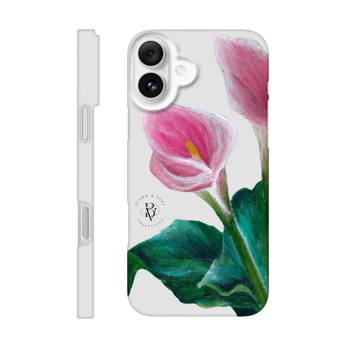 Cala Lilly floral Slim phone case by Ullah Arts