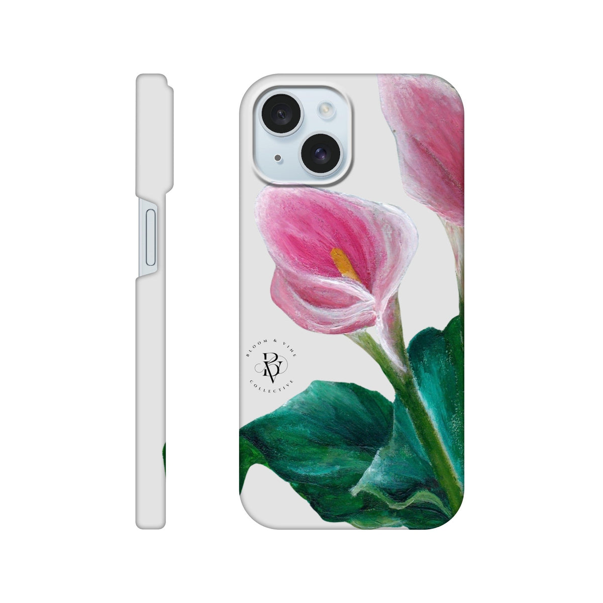Cala Lilly floral Slim phone case by Ullah Arts
