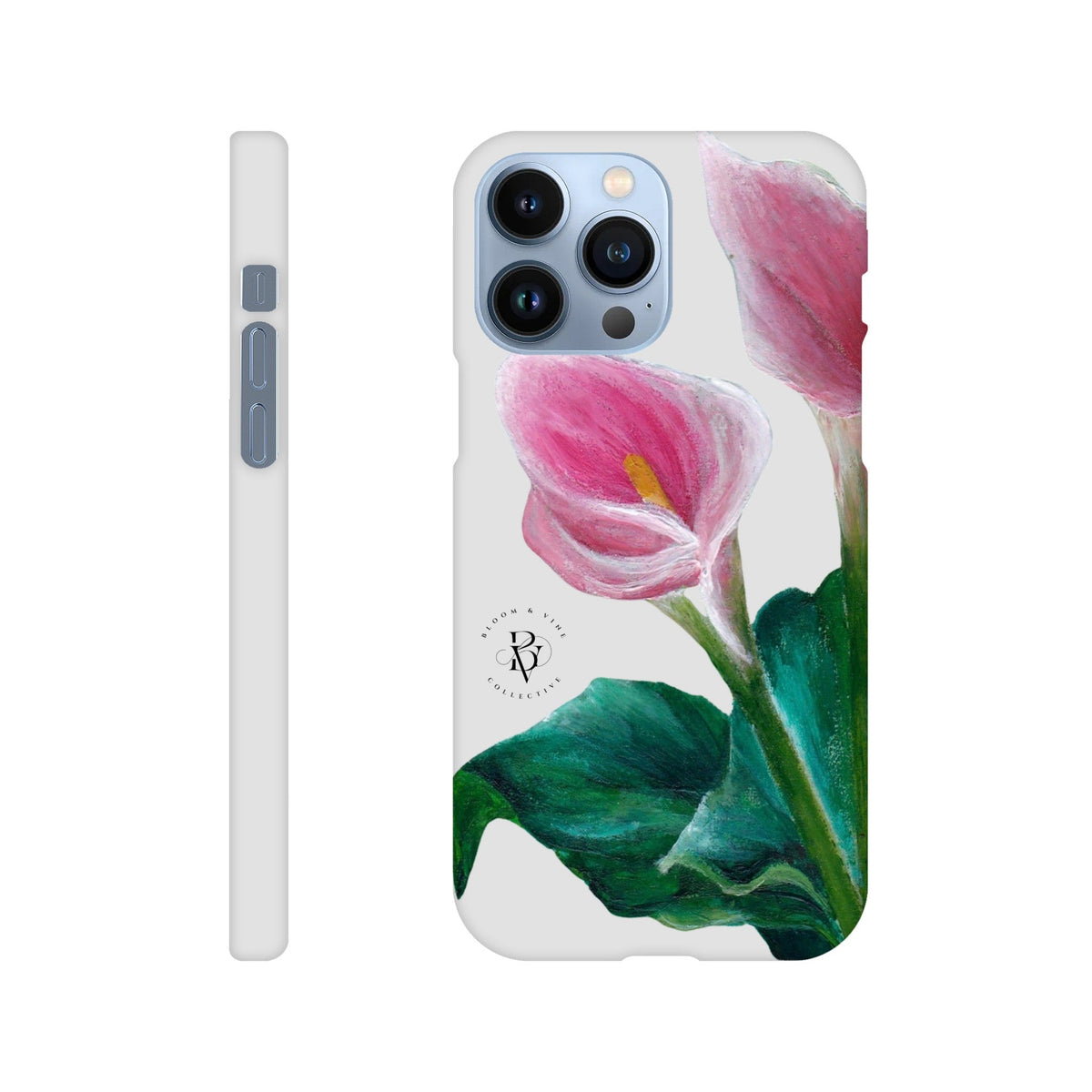 Cala Lilly floral Slim phone case by Ullah Arts